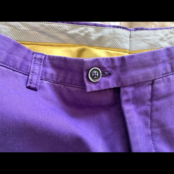 Purple Cotton Etro Pants - Picture 4 of 4